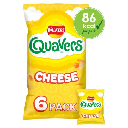 Walkers Quavers Cheese Multipack Snacks Crisps 16g