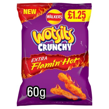 Wotsits Crunchy Extra Flamin' Hot Sharing Bag Crisps
