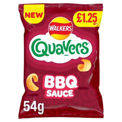 Walkers Quavers BBQ Sauce Snacks Crisps