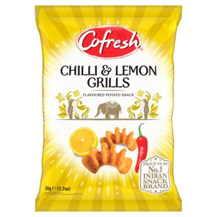 Cofresh Chilli & Lemon Grills Flavoured Potato Snack 50g