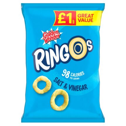 Golden Wonder Ringos Salt & Vinegar 40g