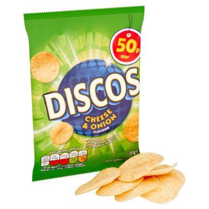Discos Cheese & Onion Crisps 30g