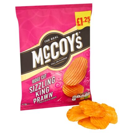 McCoy's Sizzling King Prawn Sharing Crisps 65g