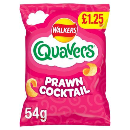 Walkers Quavers Prawn Cocktail Snacks Crisps
