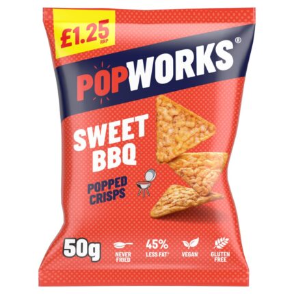Popworks Sweet BBQ Popped Crisps