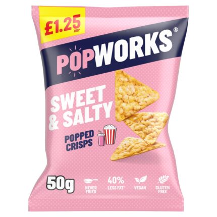 Popworks Sweet & Salty Popped Crisps 50g
