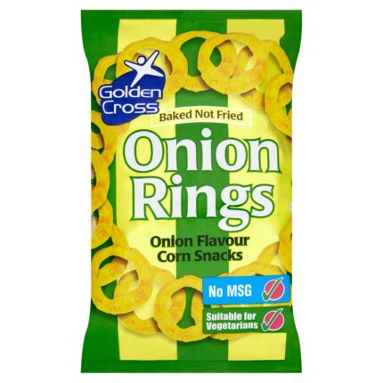 Golden Cross Onion Rings Onion Flavour Corn Snacks 150g