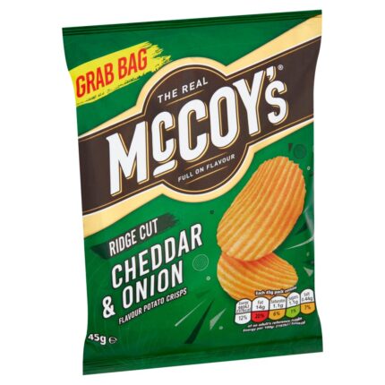 McCoy's Cheddar & Onion Grab Bag Crisps 45g