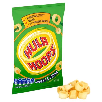Hula Hoops Cheese & Onion Crisps 34g