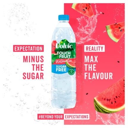 Volvic Touch of Fruit Sugar Free Watermelon Natural Flavoured Water 500ml
